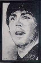 Paul Mcartney. Charcoal. IN COLLECTION.